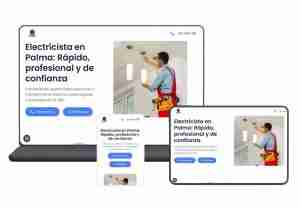 One Page Website (web de una sola página) económica. Responsive